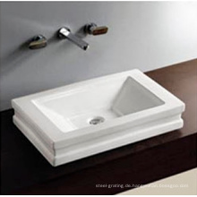 Hotelgebrauch-Sanitärwaren-Badezimmer-Zähler unter handgemalter keramischer Schüssel